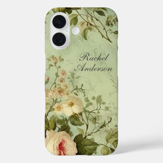 Coques Case-Mate iPhone Floral Vintage rustique (Verso)