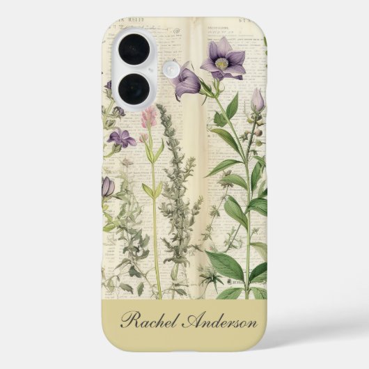 Coques Case-Mate iPhone Floral Vintage rustique (Verso)