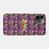 Coques Case-Mate iPhone Floral violet fleur sauvage Personnalisé (Dos (Horizontal))