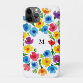 Coques Case-Mate iPhone Florales d'aquarelle gaies (Dos)