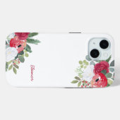 Coques Case-Mate iPhone Florales d'aquarelle gras (Verso (horizontal))