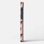 Coques Case-Mate iPhone Florales de roses roses Empreintes de léopard d'or (Verso / Gauche)