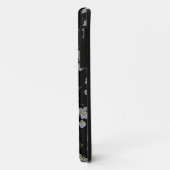 Coques Case-Mate iPhone Florales violettes Ordinateur Dessin (Dos/Gauche)