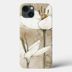 iPhone 13 Case Florals Drawn by Pencil