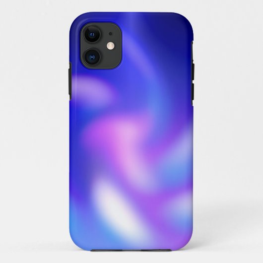 Coques Case-Mate iPhone Flore Abstrait bleu pourpre (Dos)