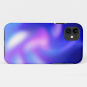 Coques Case-Mate iPhone Flore Abstrait bleu pourpre (Dos (Horizontal))