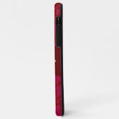 Coques Case-Mate iPhone Flore asiatique rouge et or personnalisé (Dos/Gauche)