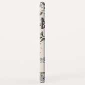 Coques Case-Mate iPhone Flore beige lin | Personnalisé (Dos/Droite)