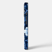 Coques Case-Mate iPhone Flore bleu profond (Verso / Gauche)