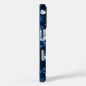 Coques Case-Mate iPhone Flore bleu profond (Verso / Droite)
