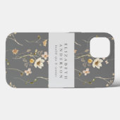 Coques Case-Mate iPhone Flore botanique de Fleur sauvage de texte personna (Verso (horizontal))