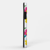 Coques Case-Mate iPhone Flore brillante sur blanc (Dos/Droite)
