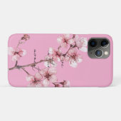 Coques Case-Mate iPhone Flore Chic rose cerise (Dos (Horizontal))