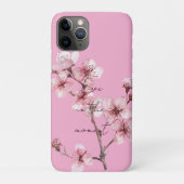 Coques Case-Mate iPhone Flore Chic rose cerise (Dos)