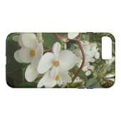 Coques Case-Mate iPhone Flore de Bégonia blanche tropicale (Dos (Horizontal))