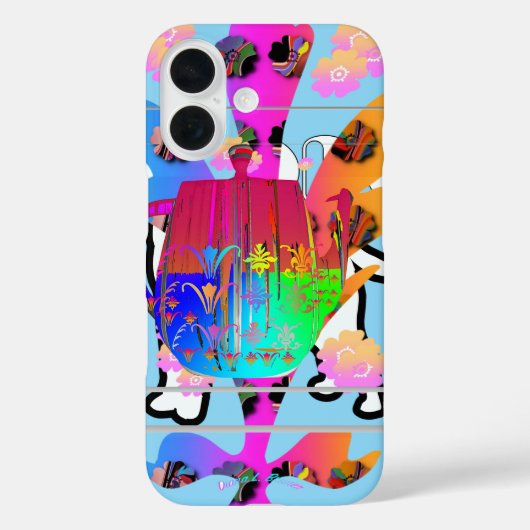 Coques Case-Mate iPhone Flore de théière (Verso)