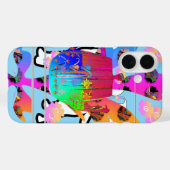 Coques Case-Mate iPhone Flore de théière (Verso (horizontal))