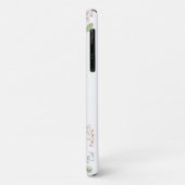 Coques Case-Mate iPhone Flore douce avec Feuilles et Fleurs de Boudin minu (Dos/Gauche)