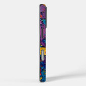 Coques Case-Mate iPhone Flore douce sur Turquoise (Verso / Droite)