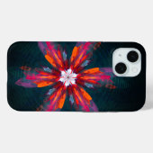 Coques Case-Mate iPhone Flore Mandala Flowers Orange Red Blue Abstract (Verso (horizontal))