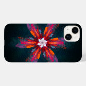 Coques Case-Mate iPhone Flore Mandala Flowers Orange Red Blue Abstract (Verso (horizontal))