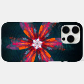 Coques Case-Mate iPhone Flore Mandala Flowers Orange Red Blue Abstract (Verso (horizontal))