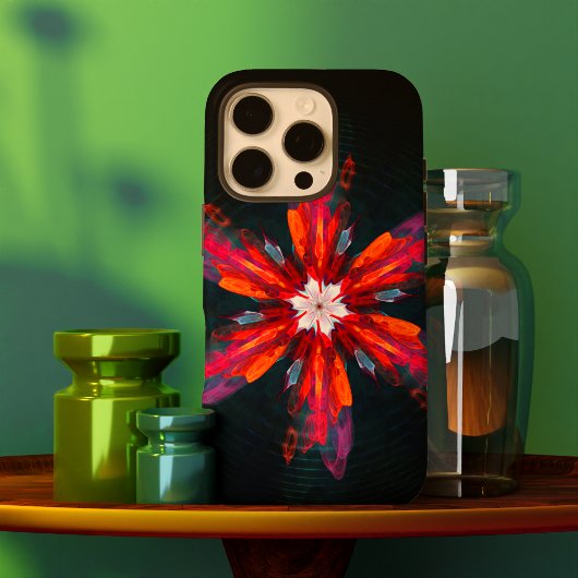 Coques Case-Mate iPhone Flore Mandala Flowers Orange Red Blue Abstract
