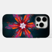 Coques Case-Mate iPhone Flore Mandala Flowers Orange Red Blue Abstract (Verso (horizontal))