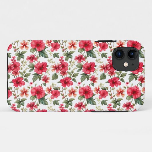 Coques Case-Mate iPhone Flore Modèle Hibiscus Fleurs (Dos (Horizontal))