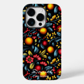Coques Case-Mate iPhone Flore moderne de Khokhloma avec une torsion dynami (Verso)