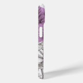 Coques Case-Mate iPhone Flore moderne dessin lilas violet Cercles rétro (Verso / Droite)