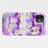 Coques Case-Mate iPhone Flore motif violet simple et subtile (Dos (Horizontal))