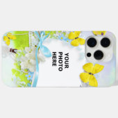 Coques Case-Mate iPhone Flore printanière et papillons Photo (Verso (horizontal))