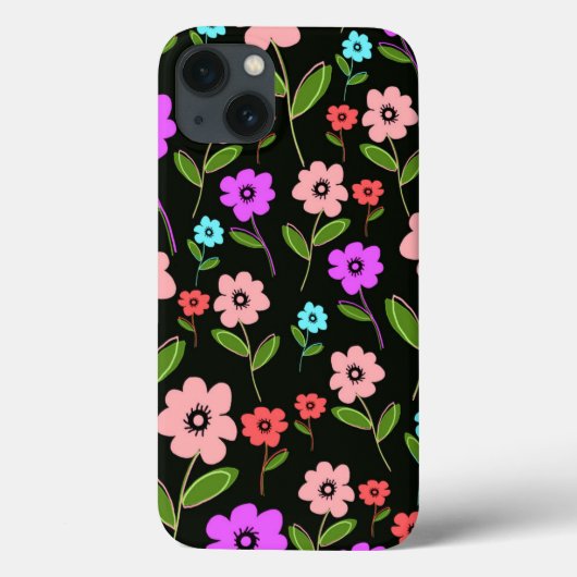 Coques Case-Mate iPhone Flore rétro (Verso)