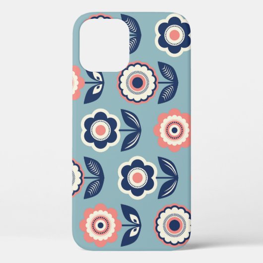 Coques Case-Mate iPhone Flore rétro : Charme Motif intemporel (Verso)