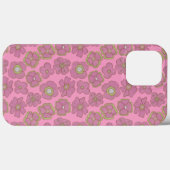 Coques Case-Mate iPhone Flore rose en fleurs (Verso (horizontal))