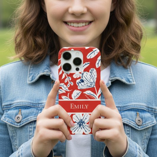 Coques Case-Mate iPhone Flore rouge