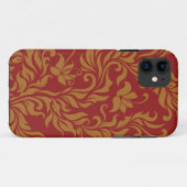Coques Case-Mate iPhone Flore rouge et or (Dos (Horizontal))