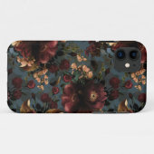 Coques Case-Mate iPhone Flore sombre Moody Flowers antique gothique (Dos (Horizontal))