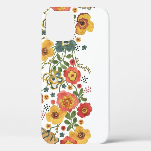 Coques Case-Mate iPhone Flore stylisée : Aquarelle Design sans joint. (Verso)