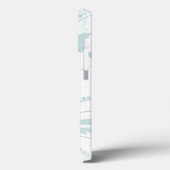 Coques Case-Mate iPhone Flore subtile en blues (Verso / Gauche)