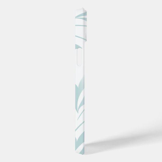 Coques Case-Mate iPhone Flore subtile en blues (Verso / Droite)