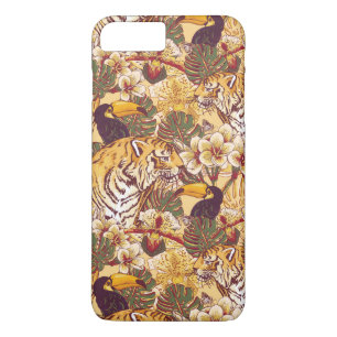 Coque Case-Mate Pour iPhone Flore tropicale avec tigre