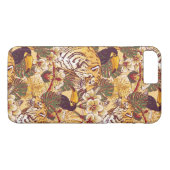 Coques Case-Mate iPhone Flore tropicale avec tigre (Dos (Horizontal))