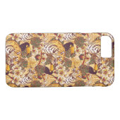 Coques Case-Mate iPhone Flore tropicale avec tigre (Dos (Horizontal))