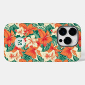 Coques Case-Mate iPhone Flore tropicale hawaïenne motif (Verso (horizontal))