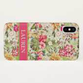 Coques Case-Mate iPhone Flore tropicale | Hawaii | Personnalisé (Dos (Horizontal))