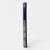 Coques Case-Mate iPhone Flore verte, violette, feuille turquoise (Dos/Gauche)