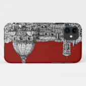 Coques Case-Mate iPhone Florence Italie en rouge (Dos (Horizontal))