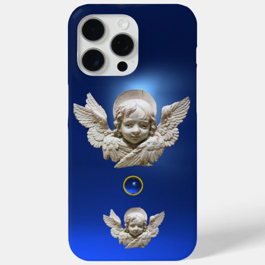 Coques Case-Mate iPhone FLORENTINE RENAISSANCE ANGEL Blue Gemstone (Verso)